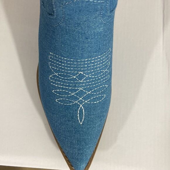 Just arrived blue denim cowboy boots - Picture 8 of 13